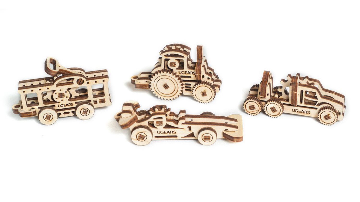 Ugears Wooden Mechanical Model - U-Fidgets Vehicles