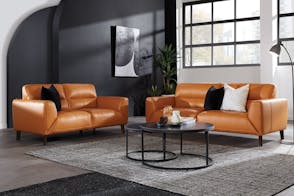 Sonoma 2 Piece Leather Lounge Suite
