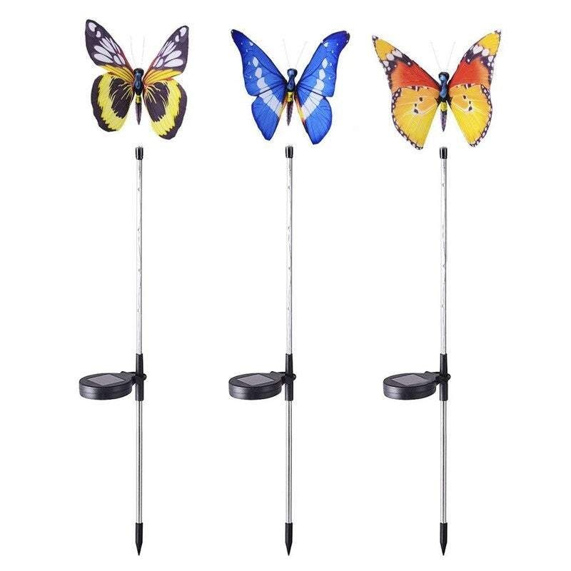 Hod Solar Led Butterly Lights 3 Pack