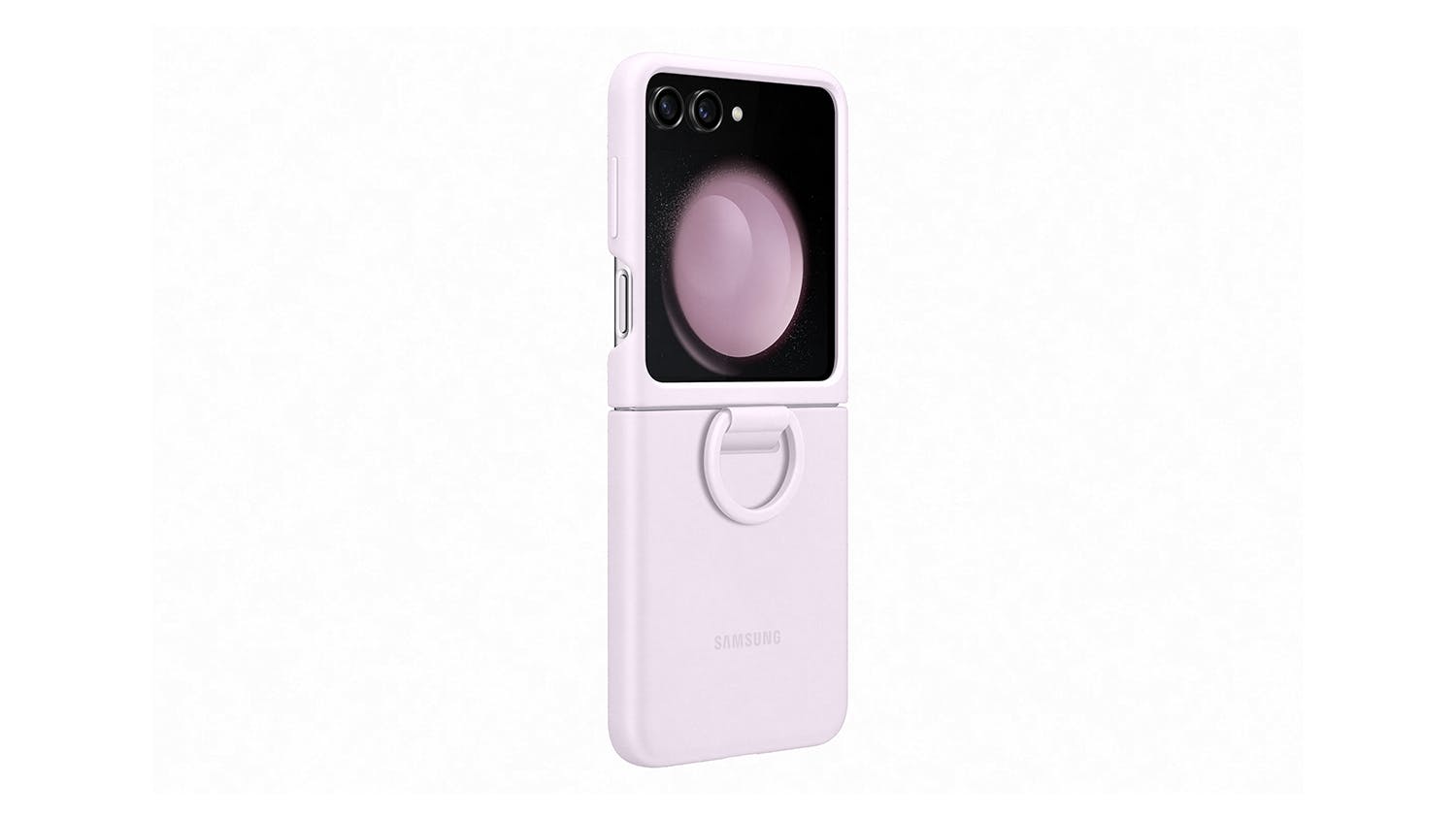 Samsung Silicone Case with Ring for Samsung Galaxy Z Flip5 - Lavender