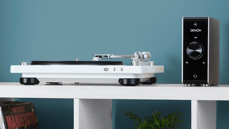 Denon DP-450 Hi-Fi Turntable with USB - White