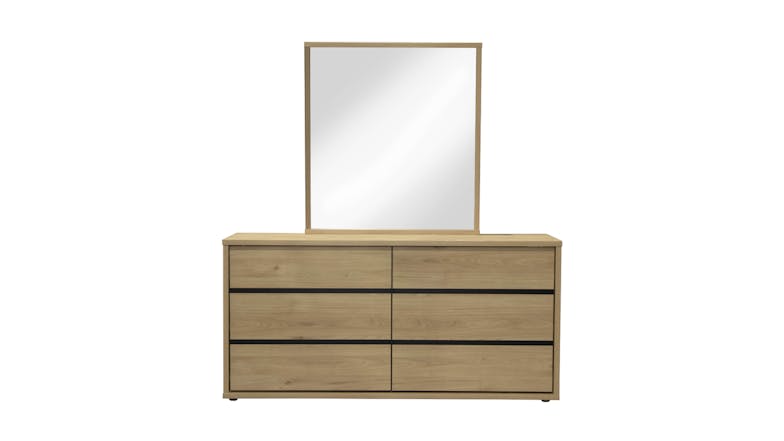 Finn 6 Drawer Dresser and Mirror