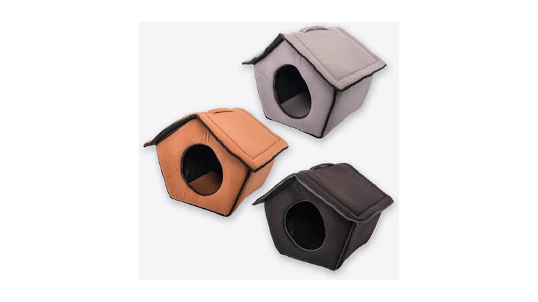 Polar Fleece Dog Hutch Blk