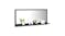 NNEVL Bathroom Mirror w/ Built-In Shelf 90x10.5x37cm Grey