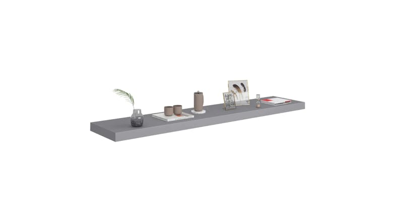 NNEVL Wall Shelves Ledge 120 x 23.5 x 3.8cm - Grey