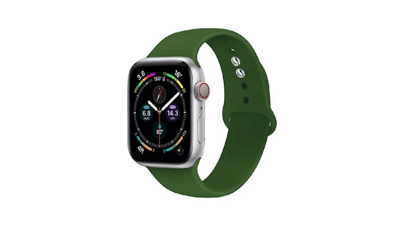 Equipo Silicone Replacement Watch Straps for Apple Watch 38mm - Army Green