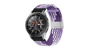 Equipo Nylon Braided Replacement Watch Straps for Apple Watch 42mm - Purple/White