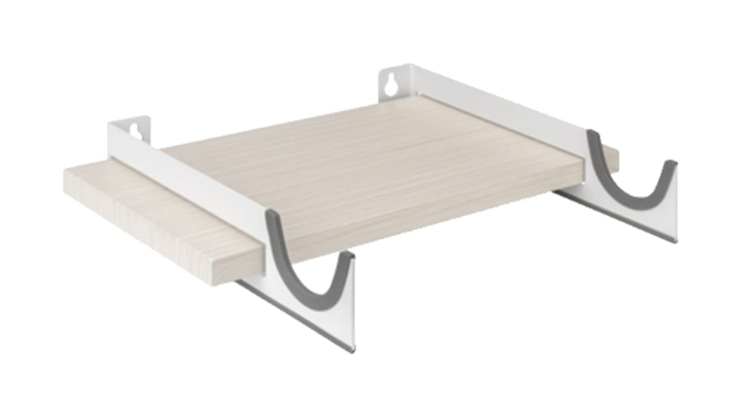 Konic On-Wall Bike Rack w/ Bracketed Shelf