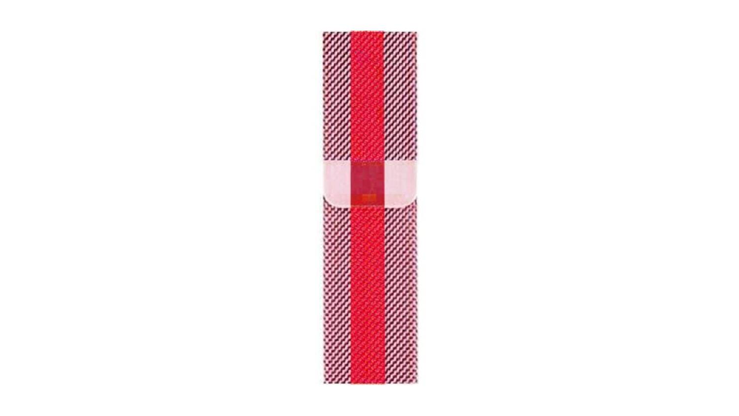 Equipo Milanese Mesh Replacement Watch Straps for Apple Watch 38mm - Rose Gold/Red