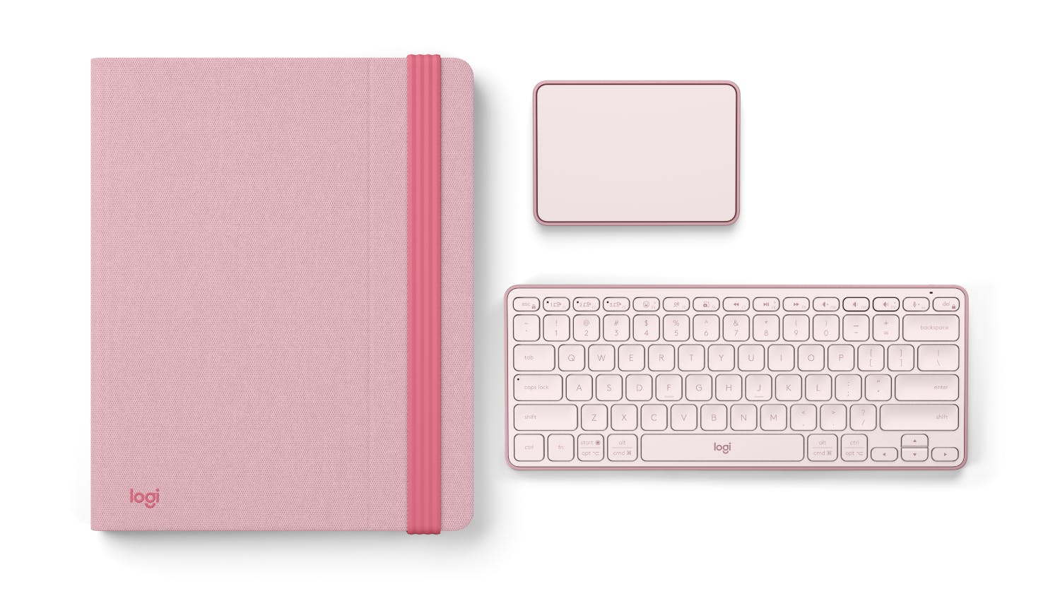 Logitech Casa Pop-Up Desk Kit - Rose | Harvey Norman New Zealand