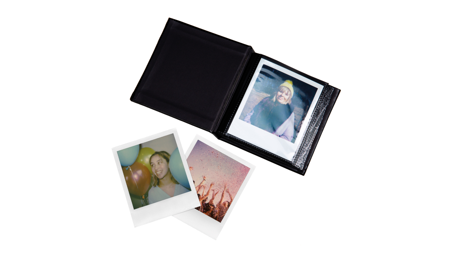Polaroid Square Film 40 Photo Album Black (Small) Harvey Norman New