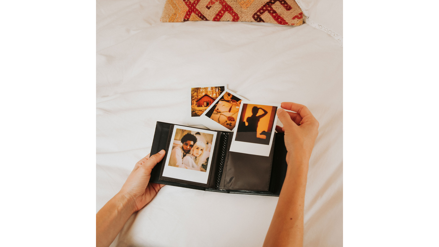 Polaroid Square Film 40 Photo Album Black (Small) Harvey Norman New