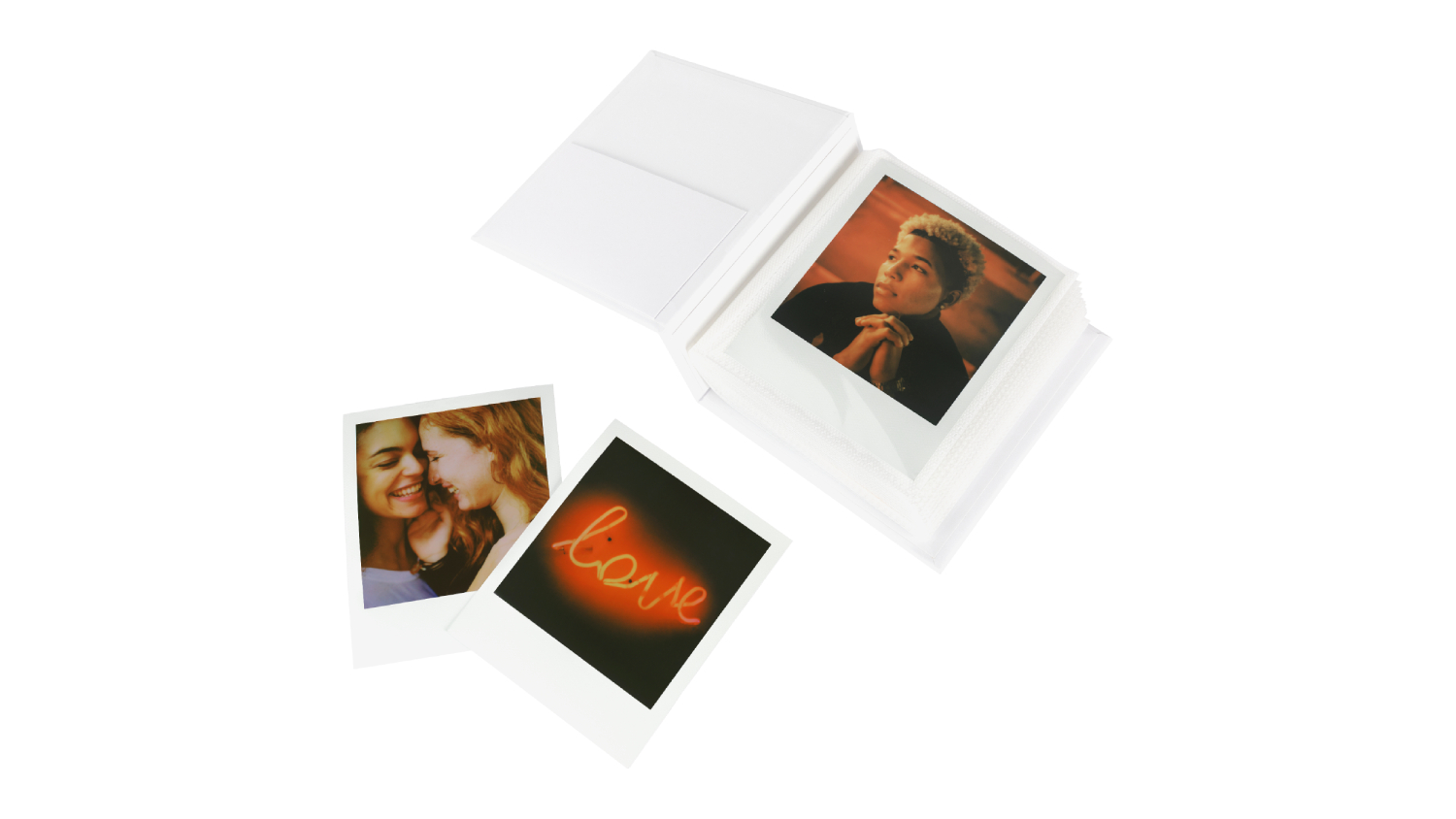 Polaroid Square Film 40 Photo Album White (Small) Harvey Norman New