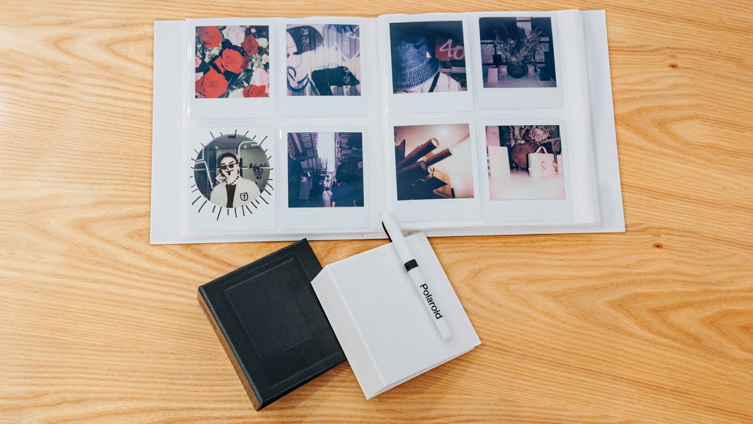 Polaroid Square Film 40 Photo Album - White (Small)
