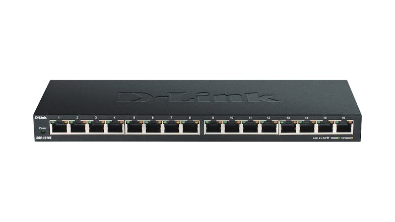 D-Link DGS-1016S 2000Mbps Gigabit Unmanaged Ethernet Switch - 16 Port