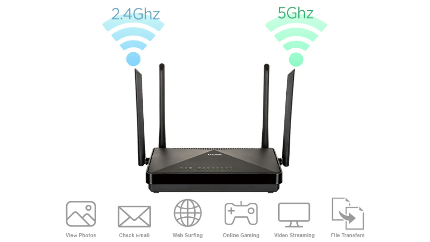 D-Link DSL-245GE AC1200 Dual-Band Wi-Fi 5 Router | Harvey Norman New ...
