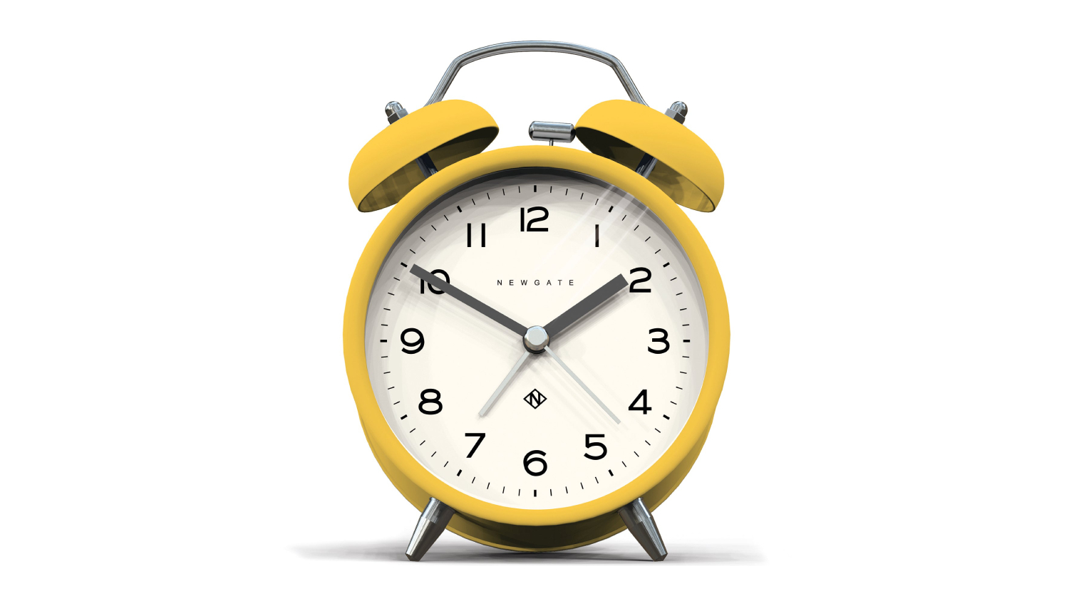 Newgate "Charlie Bell Echo" Classic Alarm Clock - Cheeky Yellow