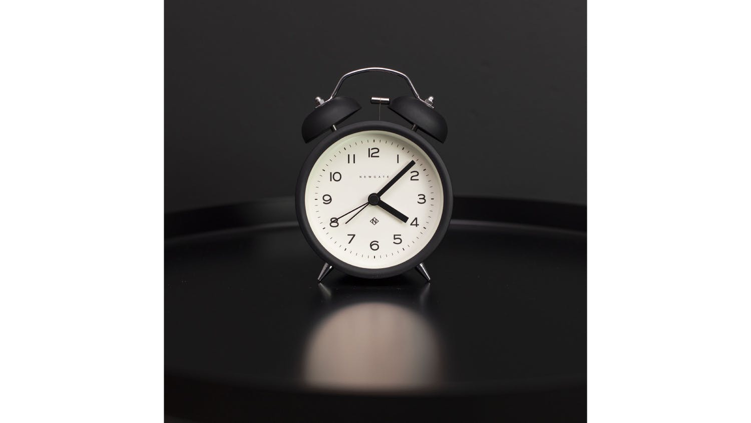 Newgate "Charlie Bell Echo" Classic Alarm Clock - Matte Black