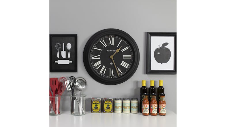 Newgate "Chocolate Shop" Wall Clock - Black