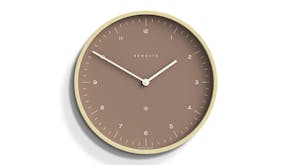 Newgate "Mr. Clarke" Wall Clock - Pale Wood/Burnt Sienna