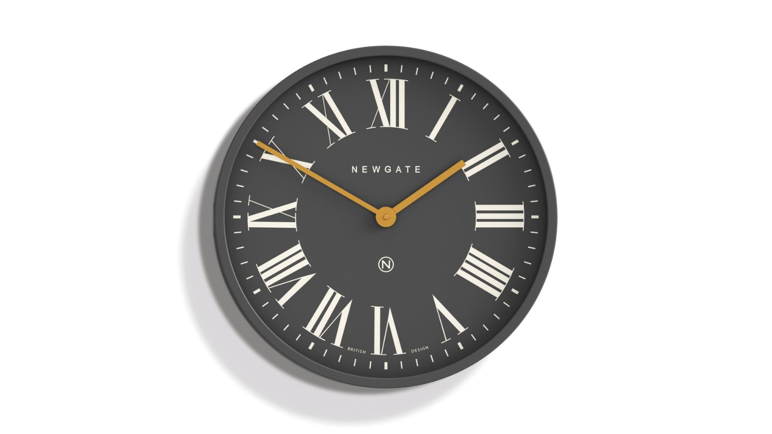 Newgate "Mr. Butler" Wall Clock - Moonstone Grey/Dark Dial