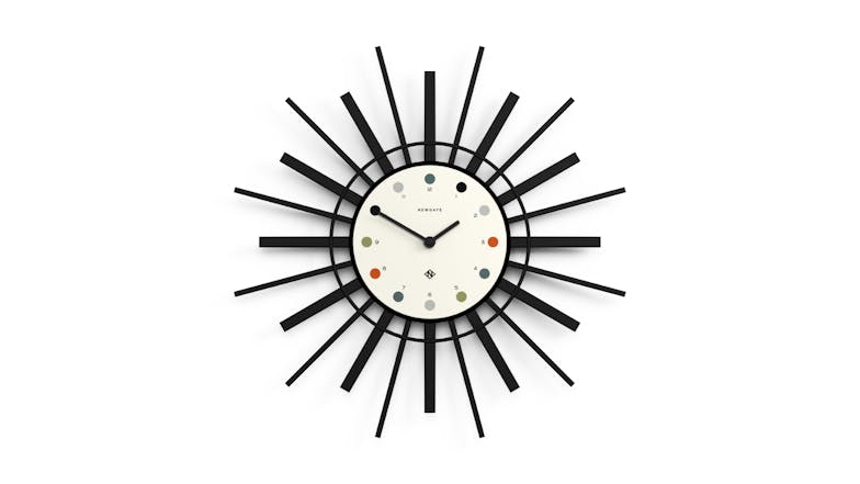 Newgate "Stingray" Wall Clock - Black/White