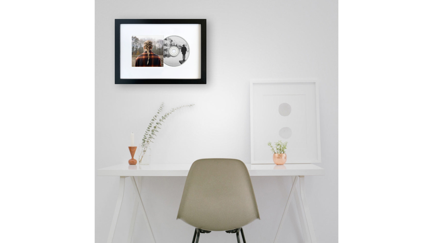 Taylor Swift - Evermore Framed CD + Album Art