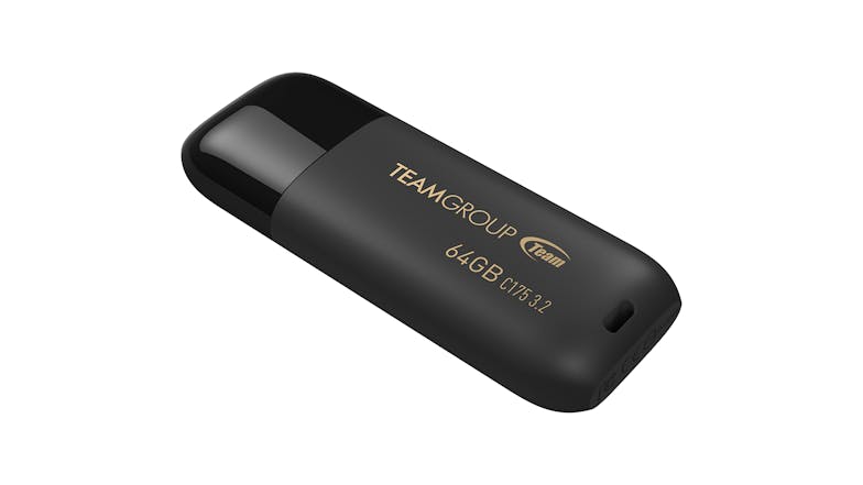 Team Group C175 USB 3.2 Flash Drive - 64GB (Black)