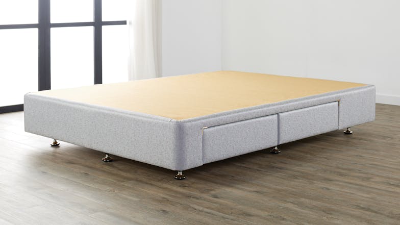 King Koil Embody Soft Queen Mattress with Designer Silver Drawer Bed Base