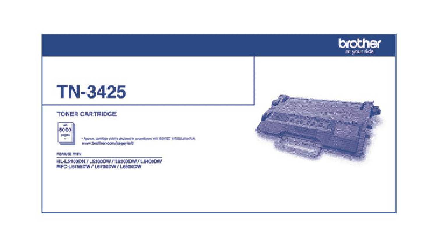 Brother TN3425 Ultra High Yield Toner Cartridge - Black