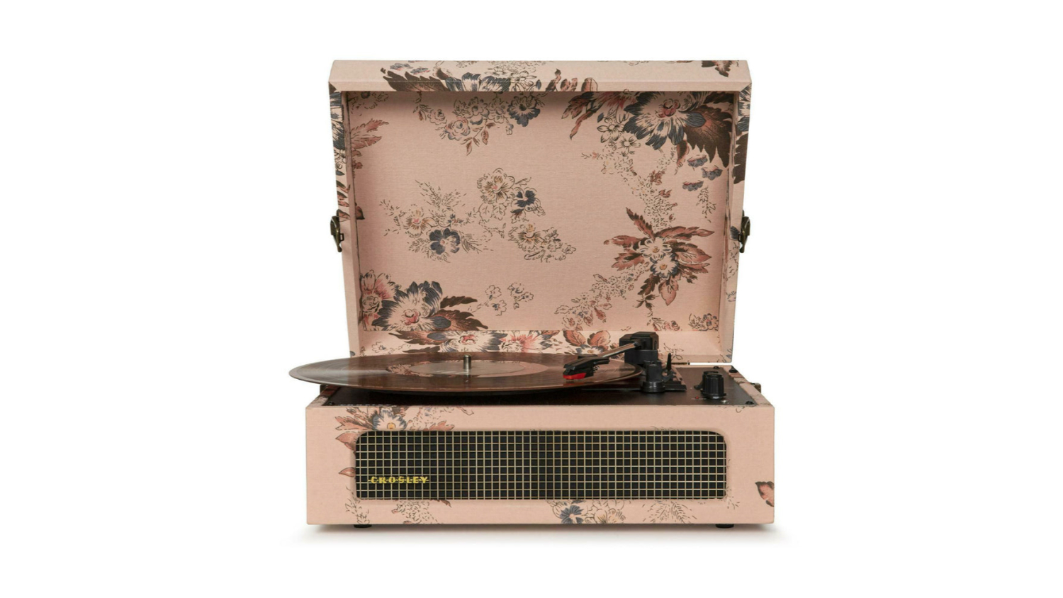 Crosley Voyager Bluetooth Turntable w/ Manchester Turntable Stand - Floral Print