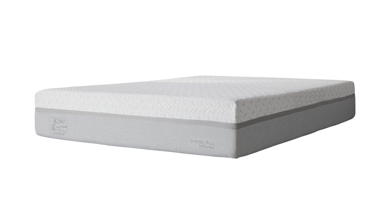 King Koil Embody Plus Soft Queen Mattress with Designer Silver Drawer Bed Base
