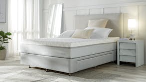 King Koil Embody Soft Queen Mattress with Designer Silver Drawer Bed Base