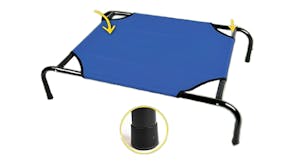 Heavy Duty Elevated Dog Bed Ventilated 50 X 75Cm Blue