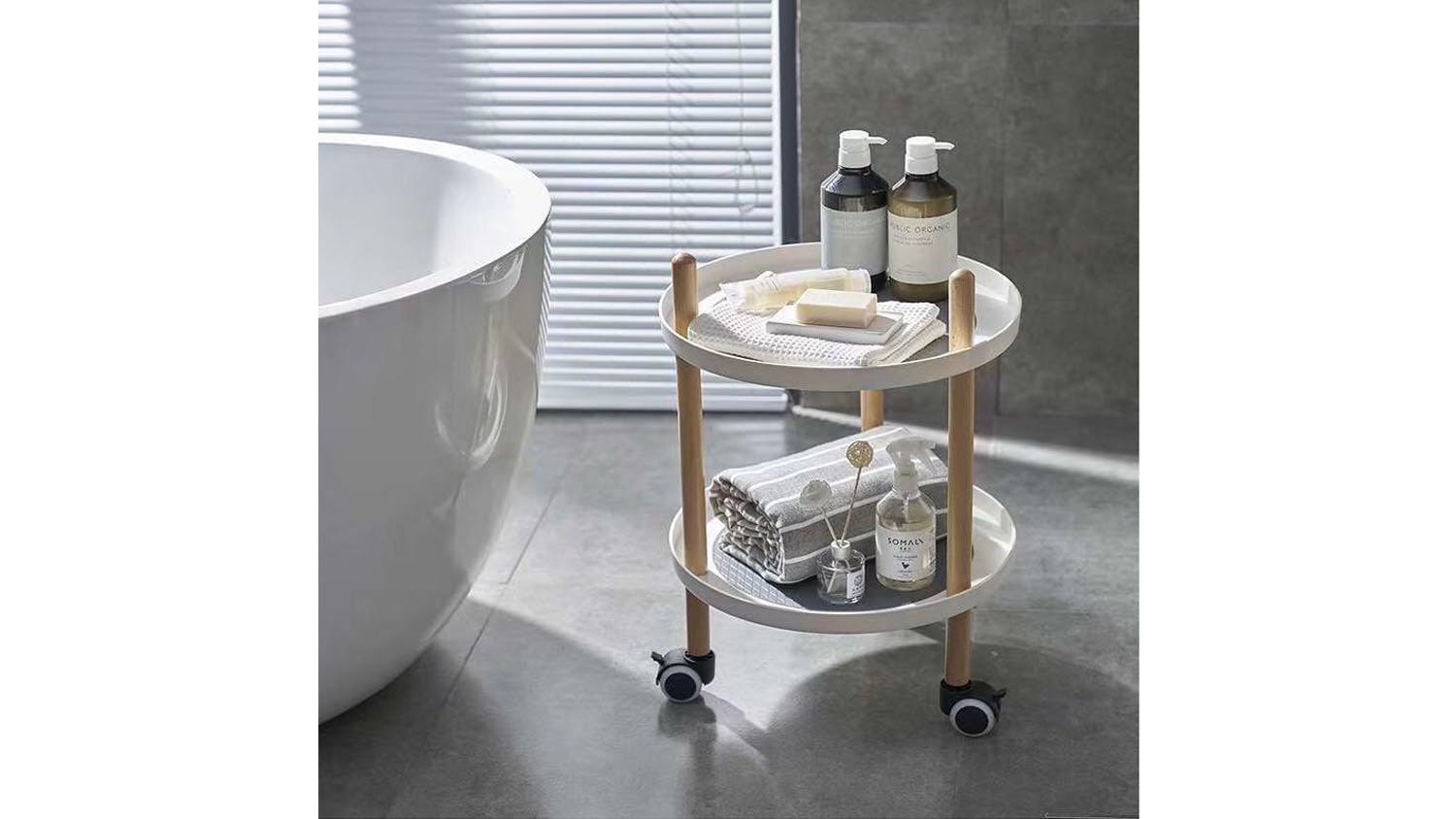 Goodview Serving Trolley 2 Tier - Round