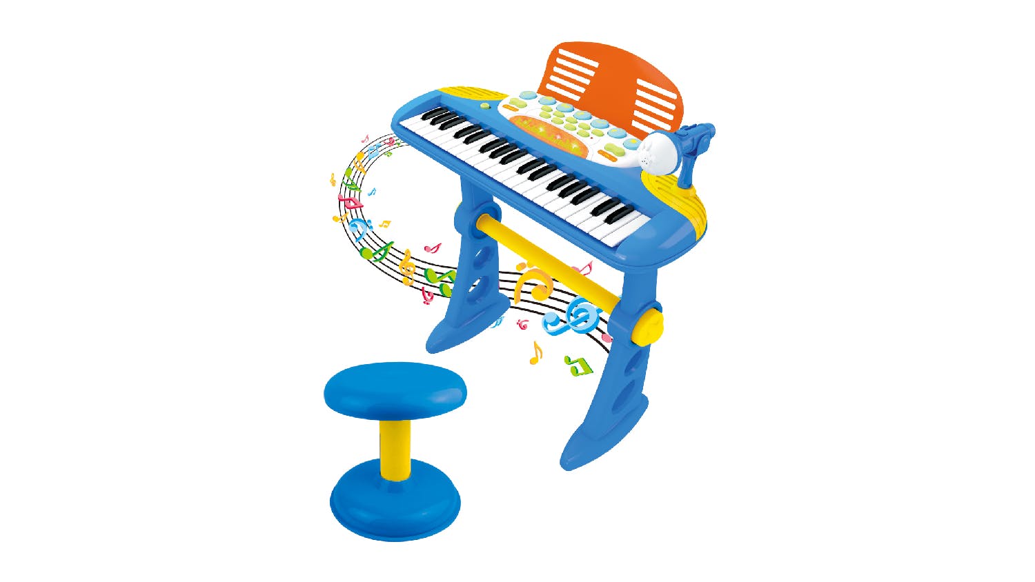 Lenoxx Children's Electric Keyboard w/ Microphone - Blue