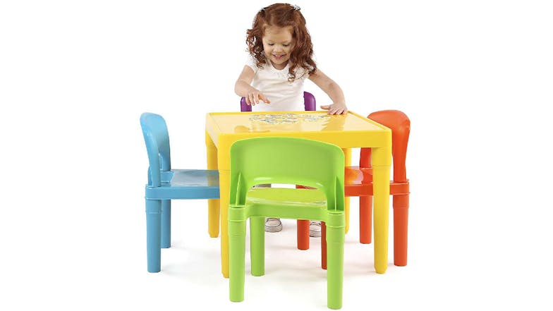 Gem Toys Children's Table & Chairs Set 5pcs. - Multicoloured