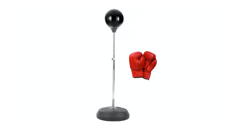 Hacienda Freestanding Boxing Set w/ Punching Ball, Gloves