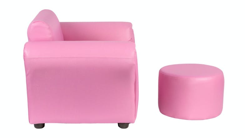 Hacienda Children's PU Leather Sofa - Pink