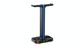 Havit RGB Dual Headset Stand w/ USB Ports