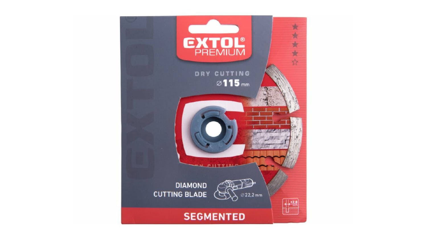 Extol Diamond Wet Cutting Disk Segmented 115mm