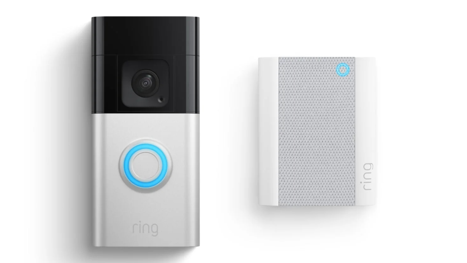 Ring 1536p Wireless Video Doorbell Plus with Chime - Satin