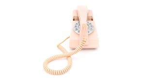 GPO Trim Retro Corded Phone w/ Push Buttons - Pink