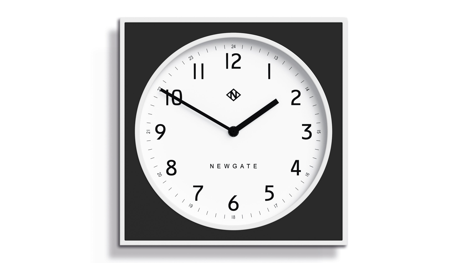 Newgate "Burger & Chips" Wall Clock - Black