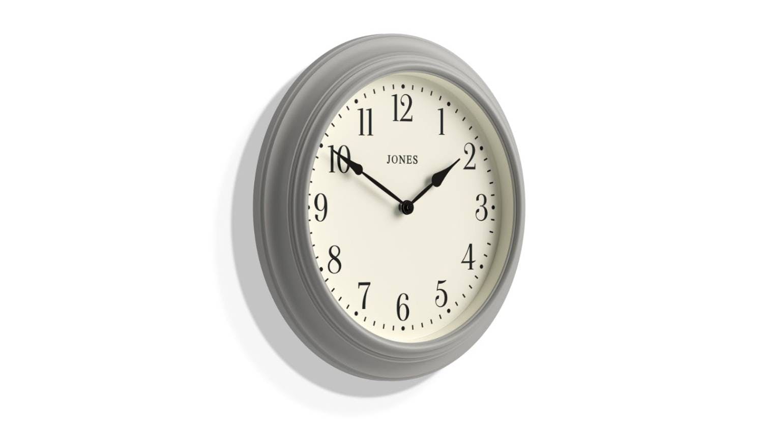 Newgate "Jones' Supper Club" Wall Clock - Cloud Grey