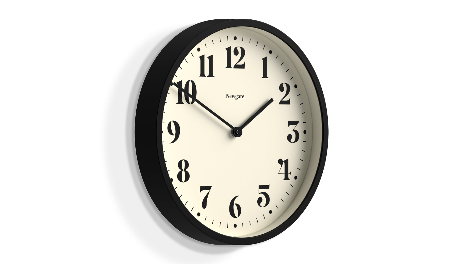 Newgate "Number Four" Wall Clock - Matte Black