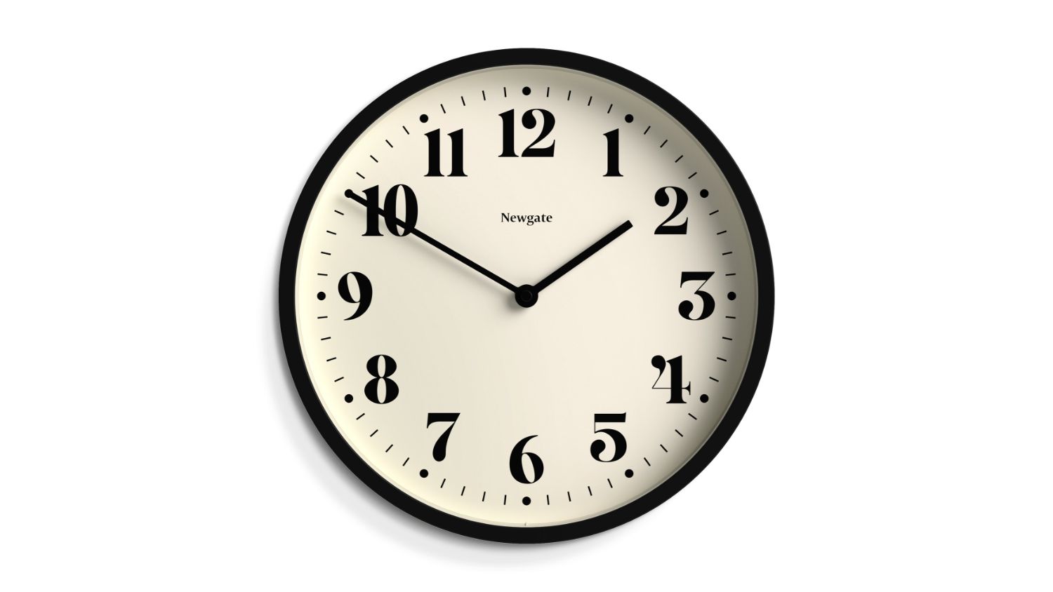 Newgate "Number Four" Wall Clock - Matte Black