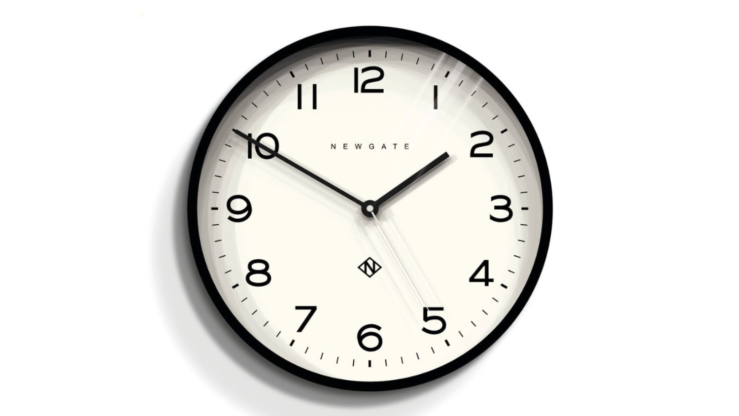 Newgate "Number Three Echo" Wall Clock - Silicone Black