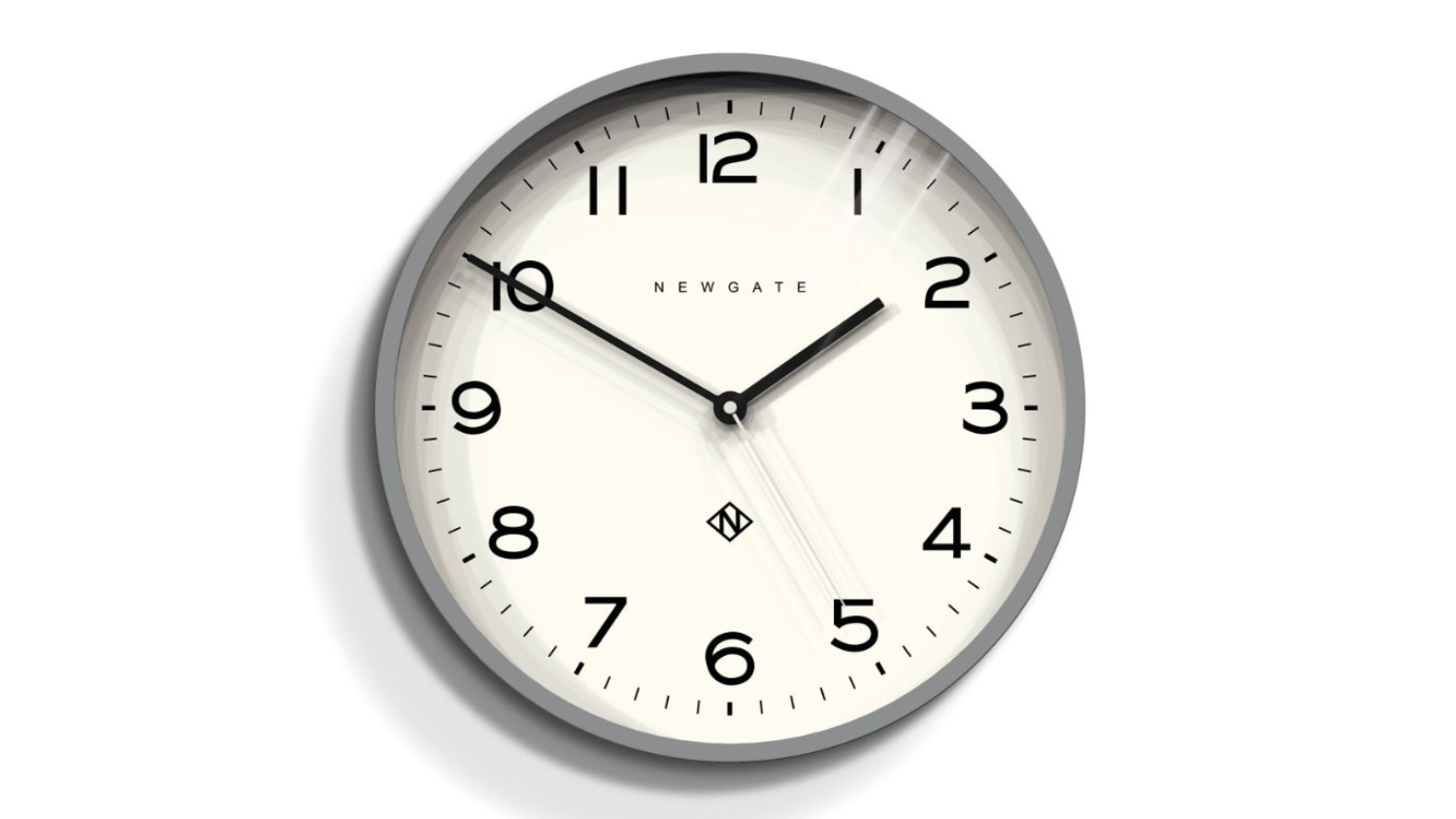 Newgate "Number Three Echo" Wall Clock - Silicone Grey