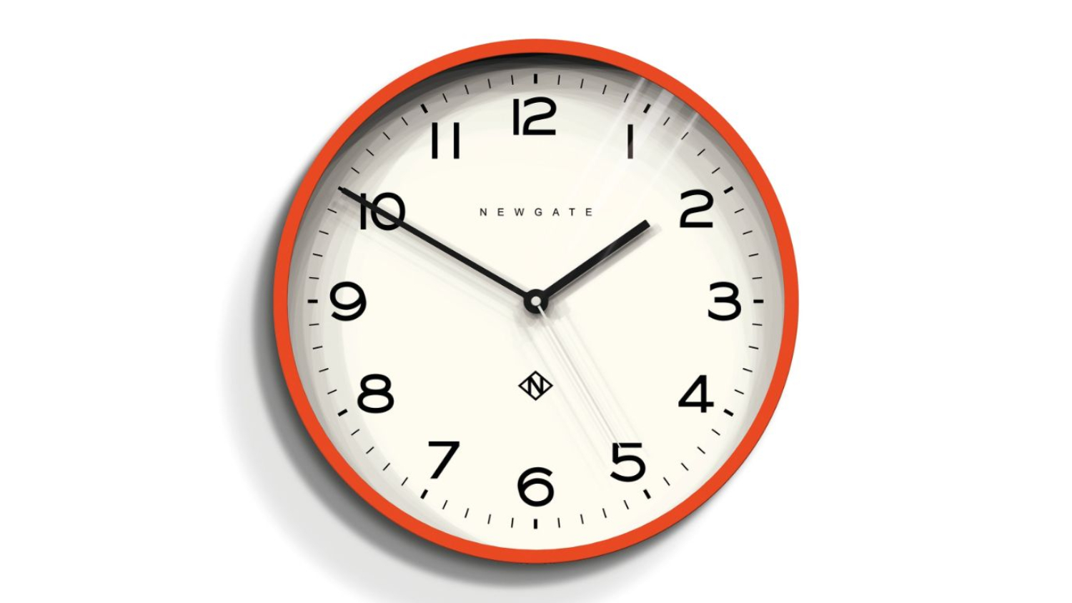 Newgate "Number Three Echo" Wall Clock - Silicone Orange